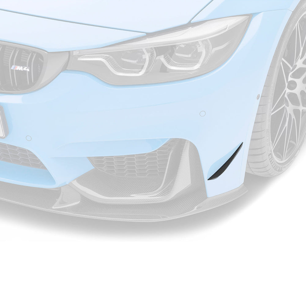BMW F8X M3/M4 CARBON FIBER FRONT BUMPER CANARDS