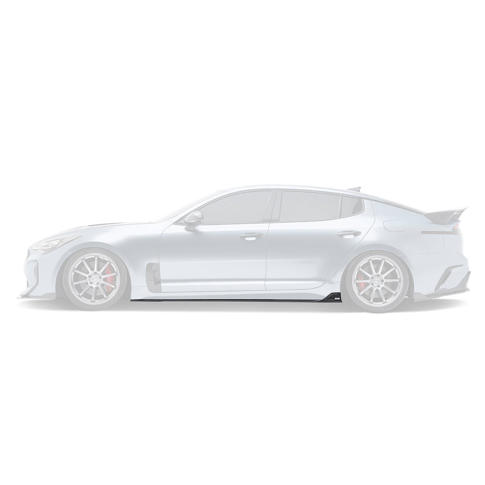 KIA STINGER CARBON FIBER SIDE SKIRTS V2