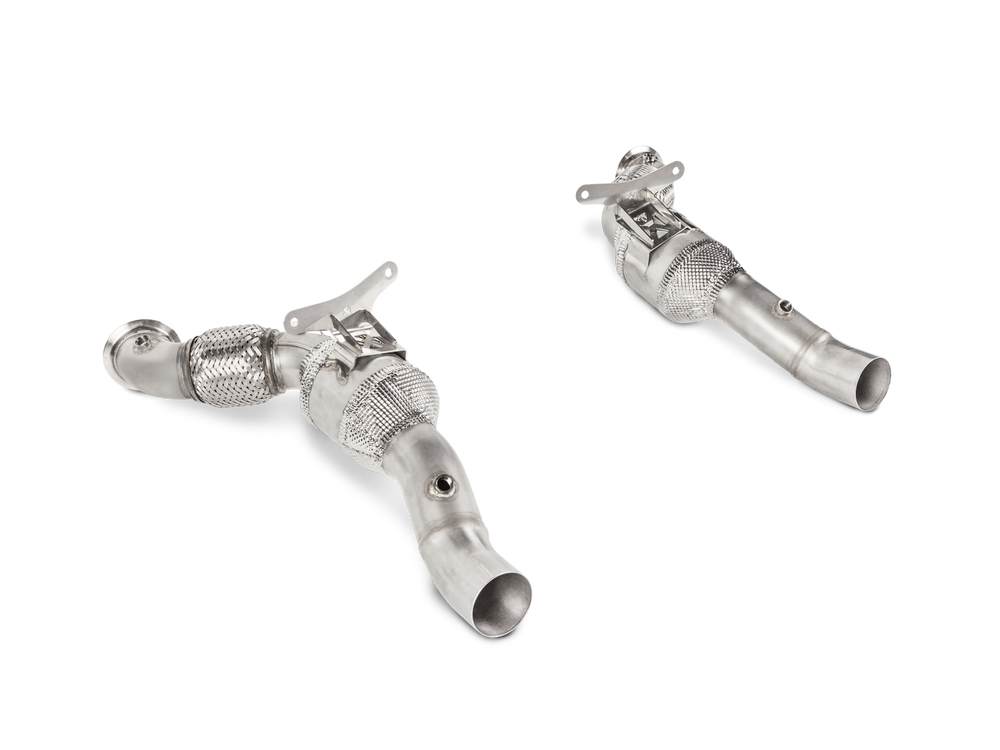 L-FE/SS/2 Link Pipe Set w/o Cat (SS) - Ferrari 488 GTB