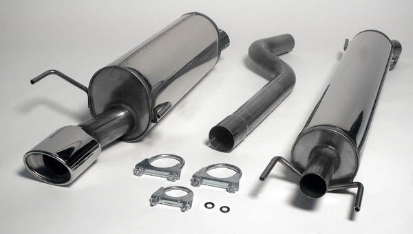 Edelstahl - Auspuffanlage Opel Astra H Caravan Endrohrvariante 2x80mm