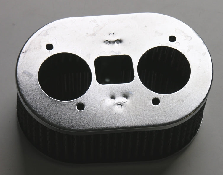 K&N Sportluftfilter Chrom DCOE , IDF 40/45mm, Höhe 63mm