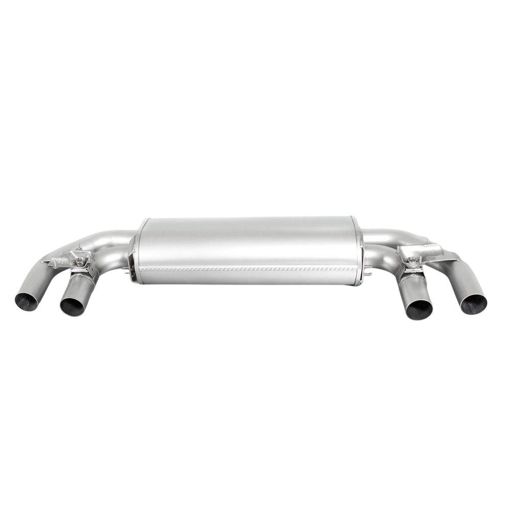 Sportauspuff System für VW Golf 7 AU - RACING Cat-Back Vorschalldämpfer Ersatzrohr / 4-teilige Endrohre, Street Race, 98mm