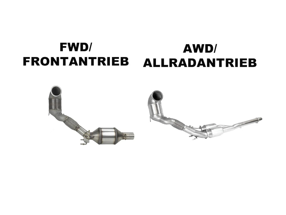 ECE Downpipe EA888 Gen.3 OPF - FWD/AWD - Frontantrieb
