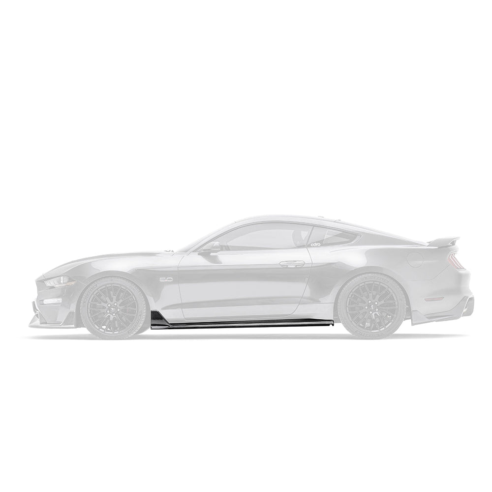 FORD MUSTANG CARBON FIBER SIDE SKIRTS