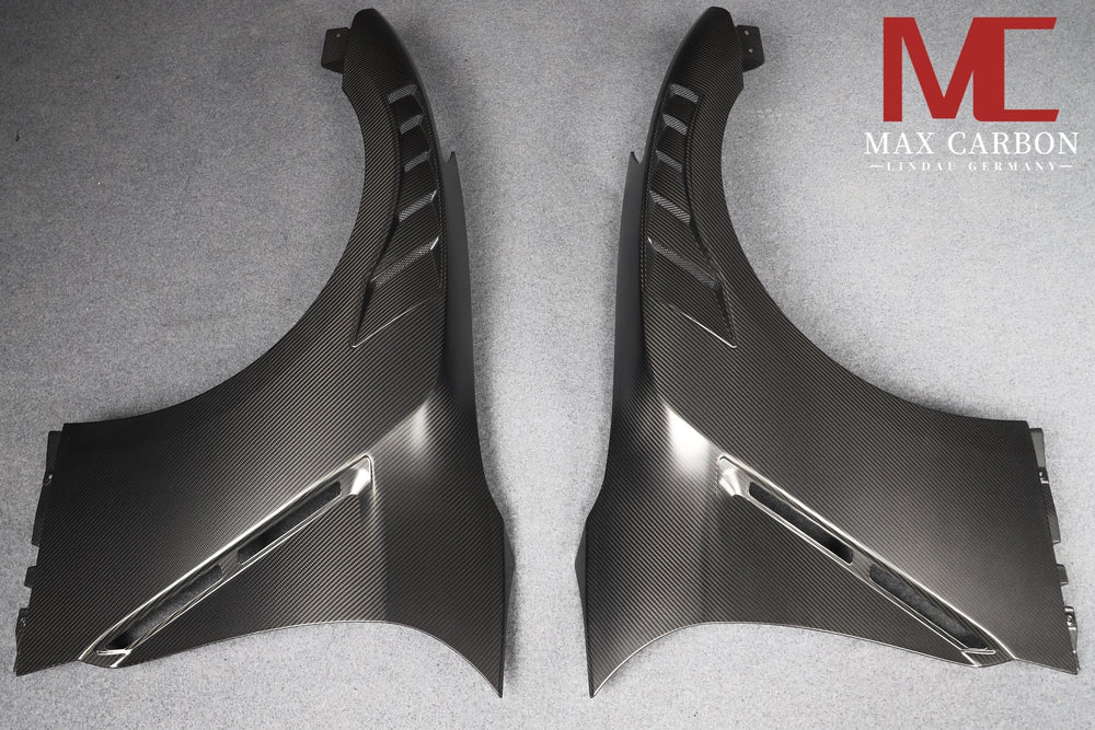 Dry Carbon Kotflügel mit Seitenöffnung für Radhausbelüftung Ersatz für Nissan GTR R35