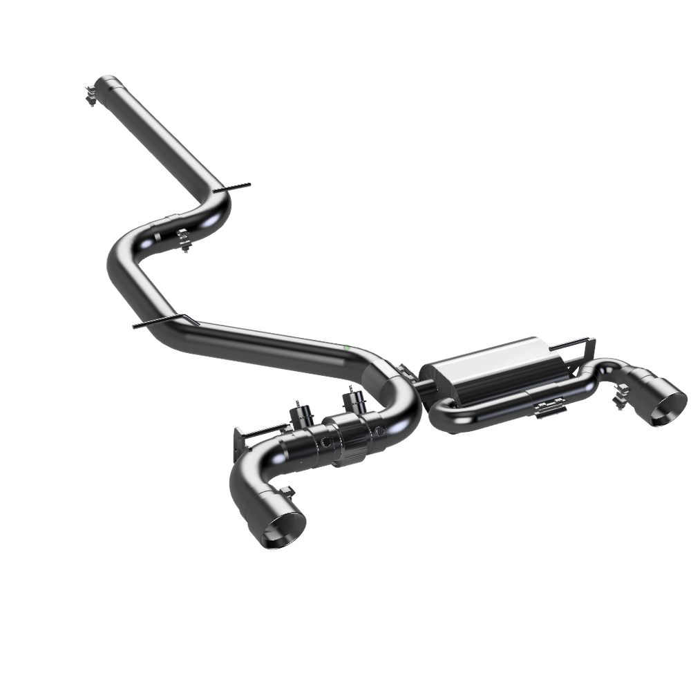 3.5" ULTRA Abgasanlage - Golf 7 GTI / 7.5 GTI - Endrohr Typ 2 - 114mm scharf geschnitten - 15° abgeschrägt / VW Golf 7 GTI Facelift (230 PS)