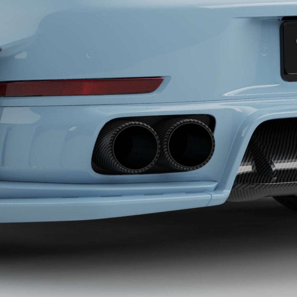 TECHART Carbon Endrohre für 992.2 Turbo S