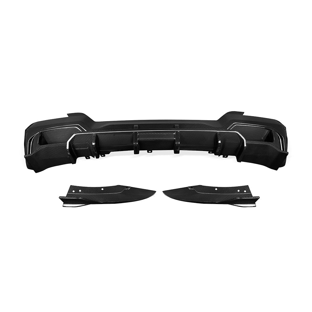 SOOQOO Heckdiffusor Carbon passend für BMW iX3 (G08i) Facelift