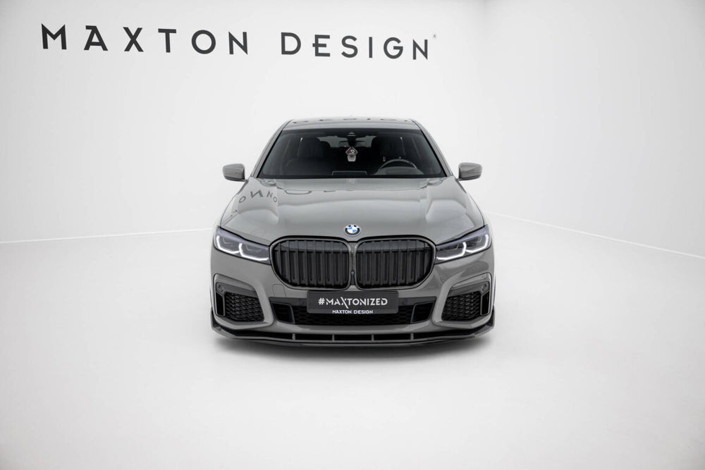 Maxton Carbon Division - Carbon Frontlippe + ABS Diffusor passend für BMW 7 M-Paket G11 FL schwarz Hochglanz