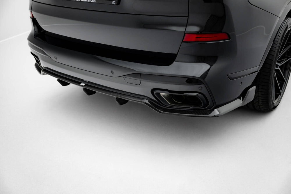Maxton Carbon Division - Carbon Heckansatz Diffusor passend für BMW X7 M-Paket G07 FL (ohne AHK)