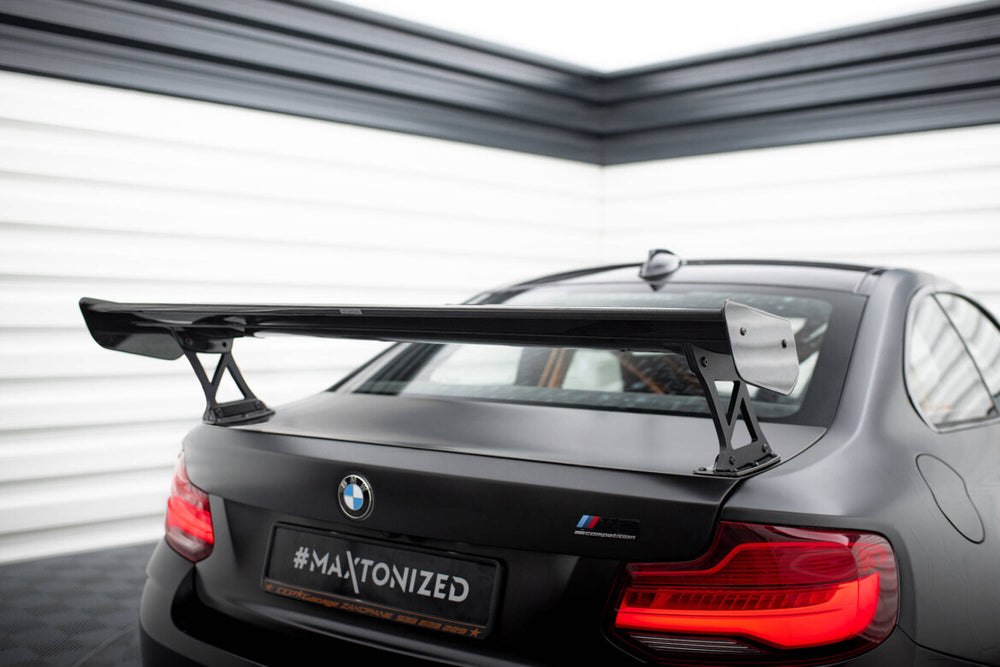 Maxton Carbon Division - Carbon Heckspoiler Heckflügel Standfuß Außen passend für BMW M2 F87 / 2 / 2 M-Paket F22