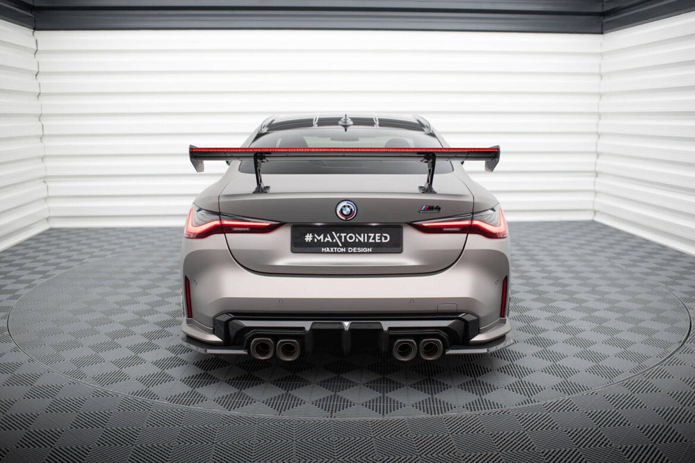 Maxton Carbon Division - Carbon Heckspoiler Heckflügel Standfuß Innen + LED passend für BMW M4 G82 / G82 FL / M440i / 4 M-Paket G22 / G22 FL