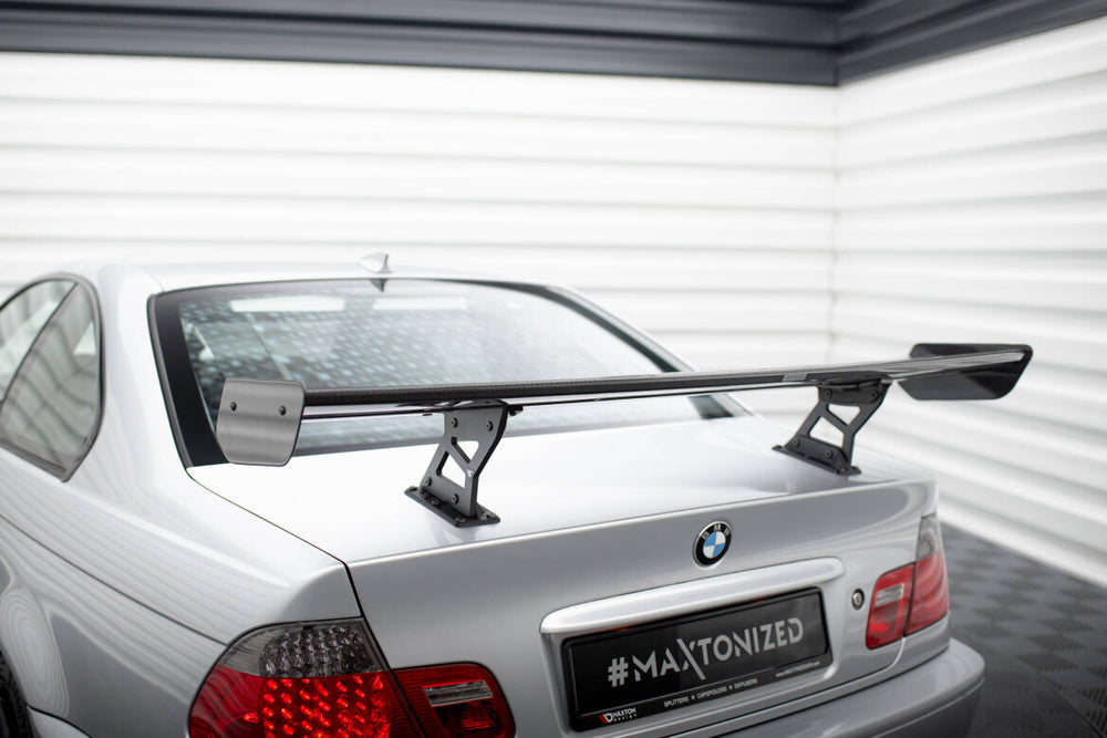 Maxton Carbon Division - Carbon Heckspoiler Heckflügel Standfuß Innen passend für BMW 3er Coupe E46