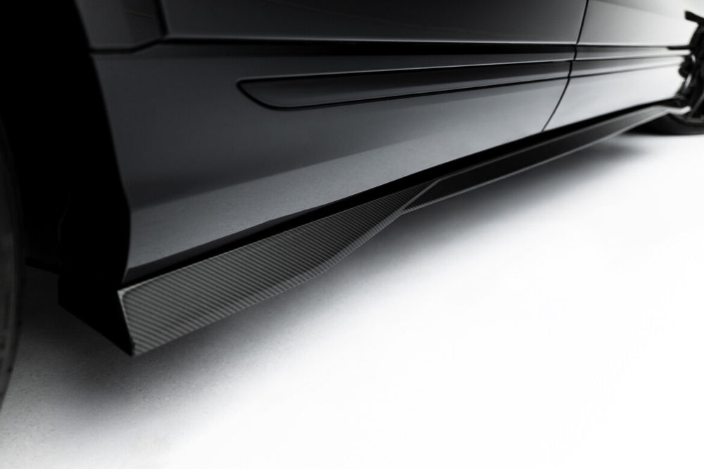 Maxton Carbon Division - Carbon Seitenschweller Ansatz (Paar) passend für Audi SQ8 / Q8 S-Line Mk1 FL