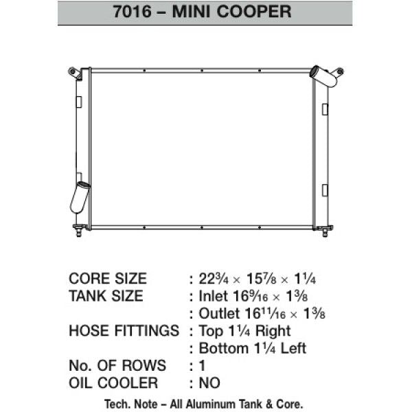 CSF Wasserkühler für Mini R50 R53 Cooper S 2002-2007
