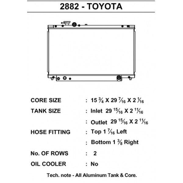 CSF Wärmetauscher Wasserkühler für Toyota Supra 1993-1998