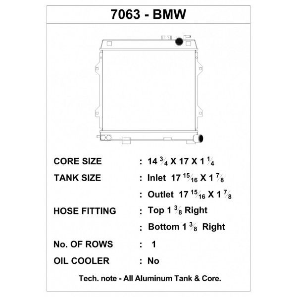 CSF Wasserkühler für BMW E30 M3