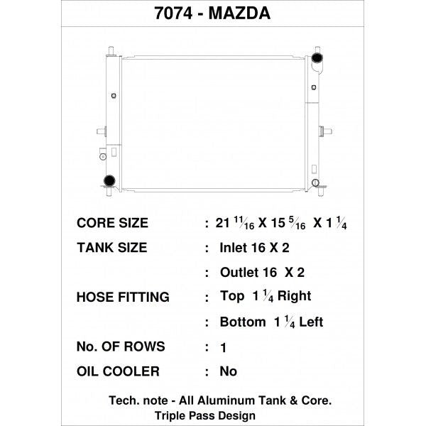 CSF Wasserkühler für Mazda MX-5 / Miata (ND) 2015+