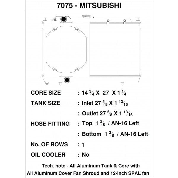 CSF Wärmetauscher Wasserkühler für Mitsubishi Lancer Evo 7 8 9 - Schwarz