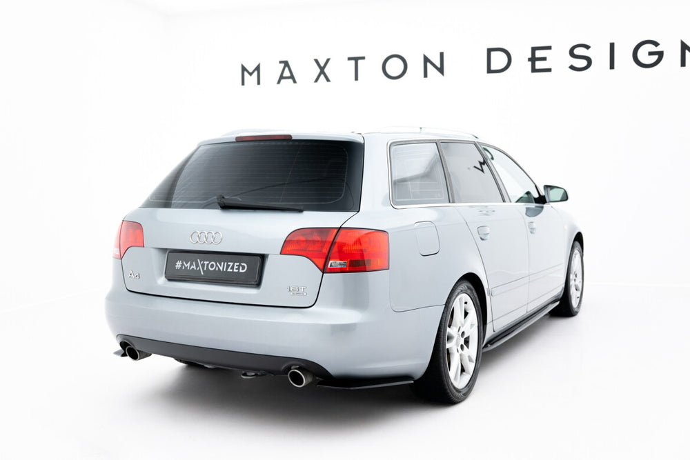 Maxton Parts - Diffusor Flaps passend für Audi A4 B7 schwarz Hochglanz