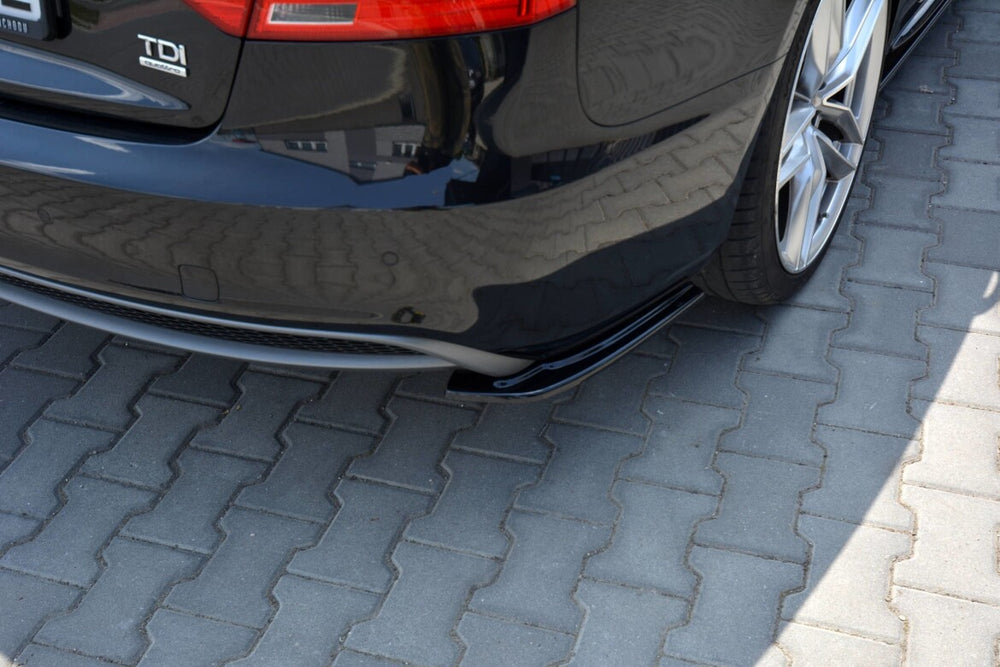 Maxton Parts - Diffusor Flaps passend für Audi A5 S-Line 8T FL Sportback schwarz Hochglanz