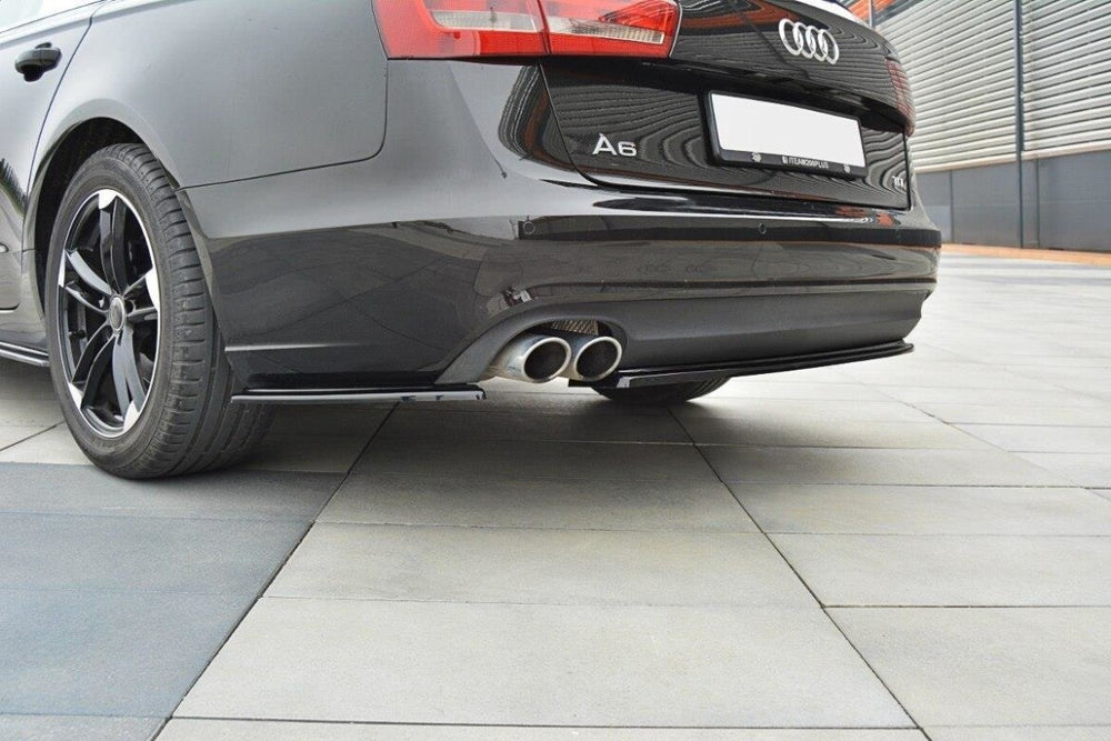 Maxton Parts - Diffusor Flaps passend für Audi A6 C7 schwarz matt