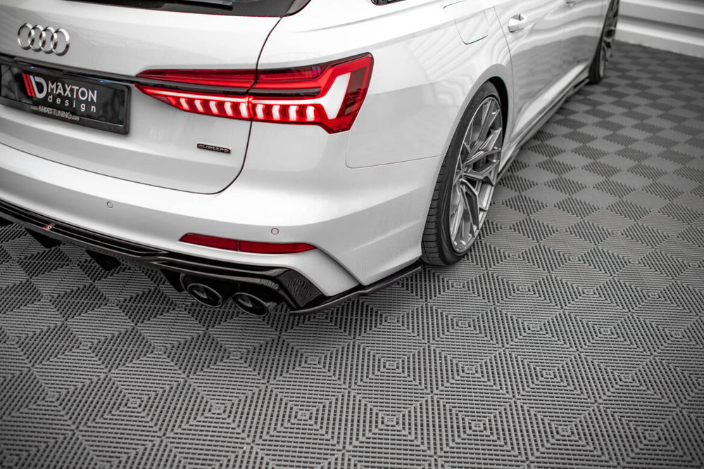 Maxton Parts - Diffusor Flaps passend für Audi A6 S-Line / S6 C8 / C8 FL schwarz Hochglanz
