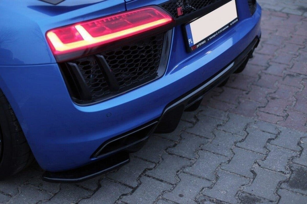 Maxton Parts - Diffusor Flaps passend für Audi R8 Mk.2 schwarz Hochglanz
