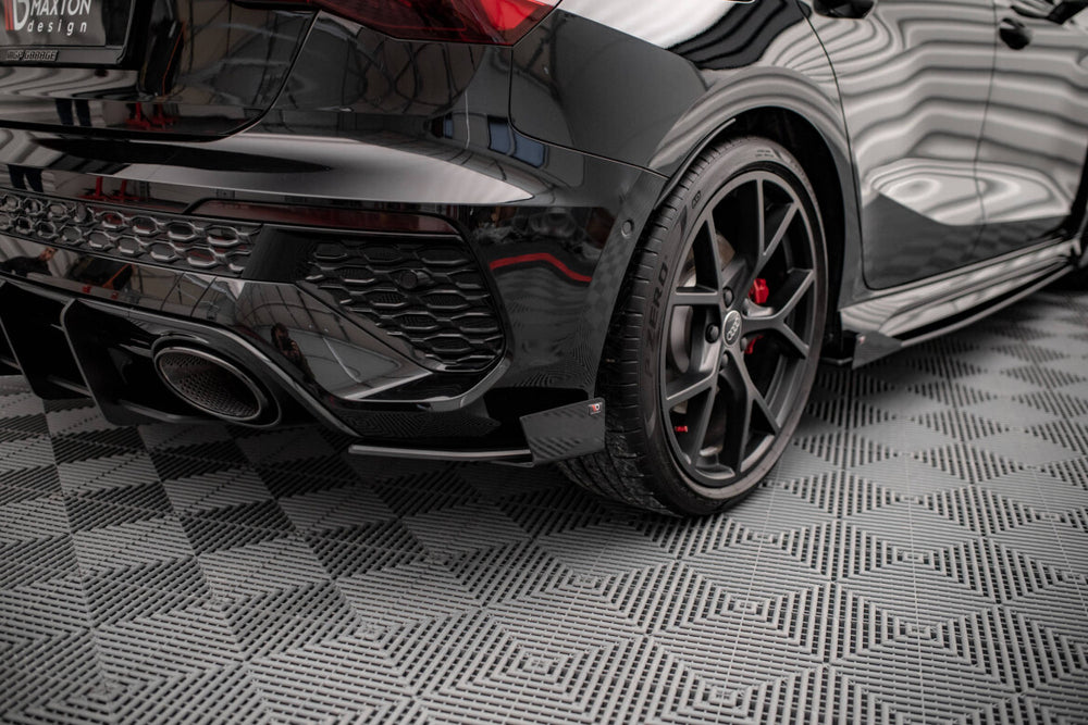 Maxton Parts - Diffusor Flaps passend für Audi RS3 Sportback 8Y schwarz Hochglanz (AURS38YCNC-RSF1-G)