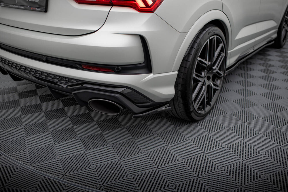Maxton Parts - Diffusor Flaps passend für Audi RSQ3 Sportback / SUV F3 schwarz Hochglanz