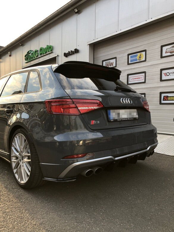 Maxton Parts - Diffusor Flaps passend für Audi S3 8V FL schwarz Hochglanz