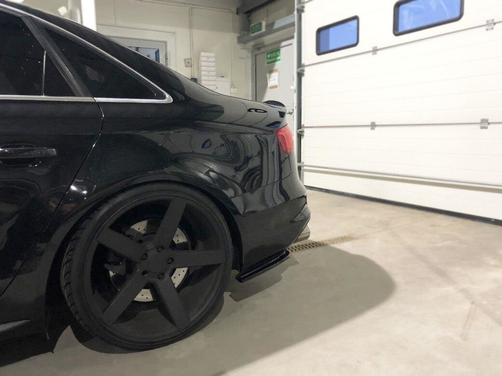 Maxton Parts - Diffusor Flaps passend für Audi S4 B8 FL schwarz Hochglanz