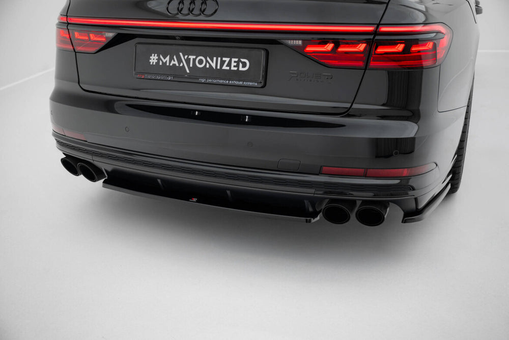 Maxton Parts - Diffusor Flaps passend für Audi S8 D5 schwarz Hochglanz