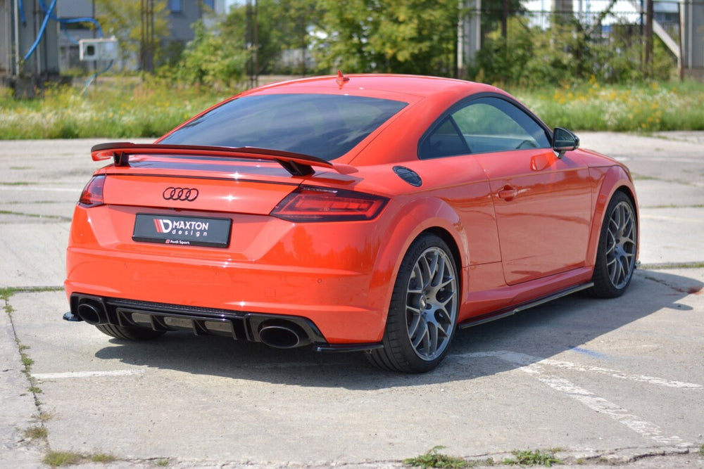 Maxton Parts - Diffusor Flaps passend für Audi TT RS 8S schwarz Hochglanz
