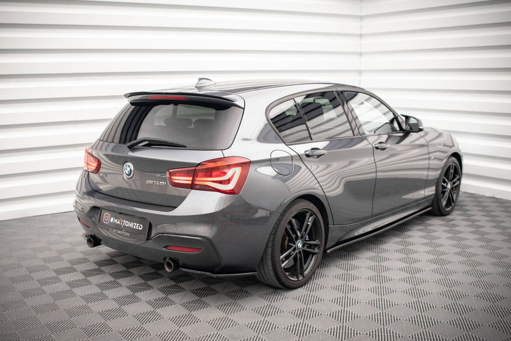 Maxton Parts - Diffusor Flaps passend für BMW 1er F20/F21 M-Power FL schwarz Hochglanz