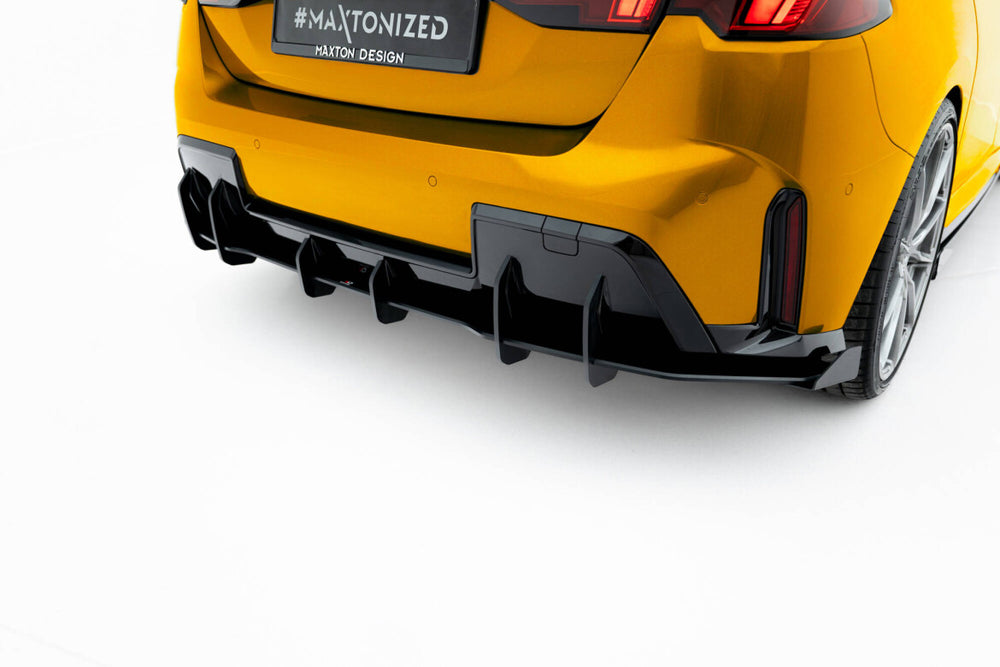 Maxton Parts - Diffusor Flaps passend für BMW 1er M-Paket F70 schwarz Hochglanz