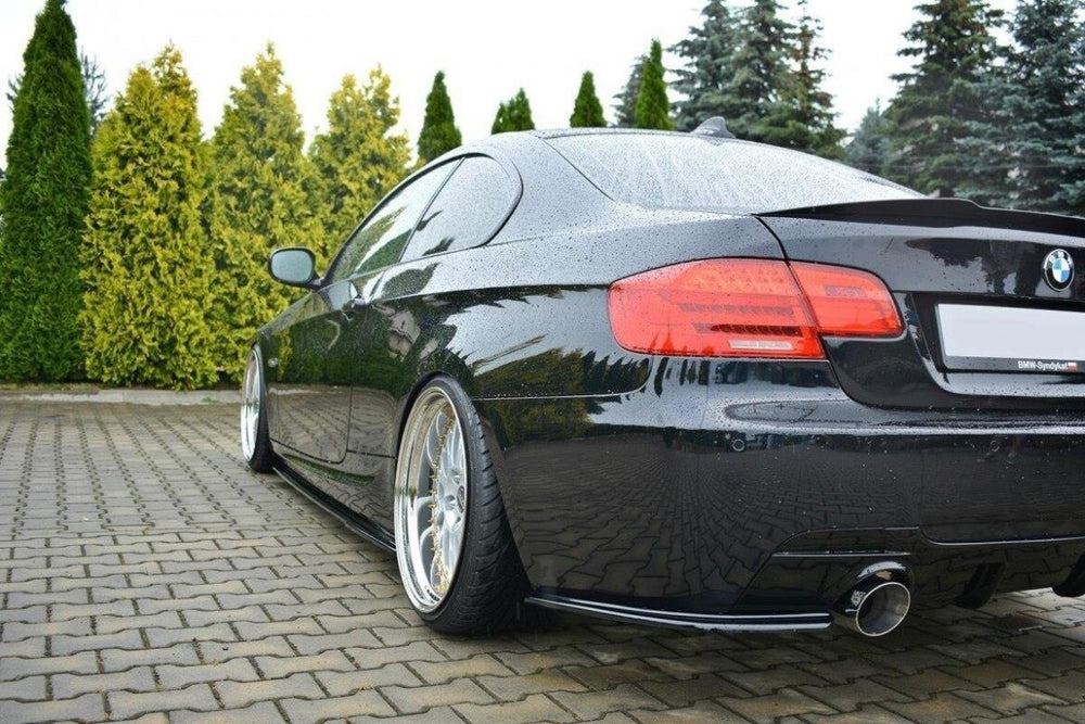Maxton Parts - Diffusor Flaps passend für BMW 3er E92 M Paket FL schwarz Hochglanz
