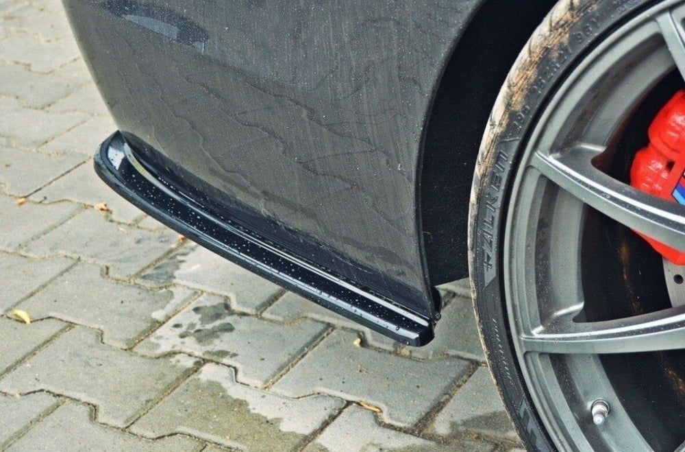 Maxton Parts - Diffusor Flaps passend für BMW 5er M-Paket Limousine /Touring F10/F11 (mit zwei Doppel Endstücken) schwarz Hochglanz
