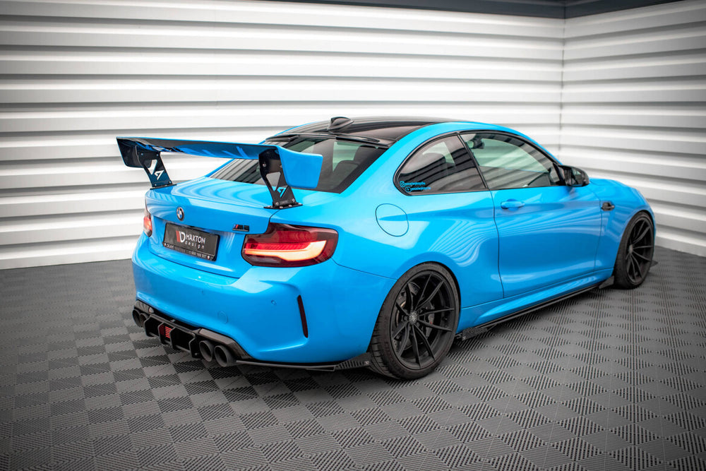 Maxton Parts - Diffusor Flaps passend für BMW M2 F87 schwarz Hochglanz (BM287MCOMPCNC-RSF1-G)