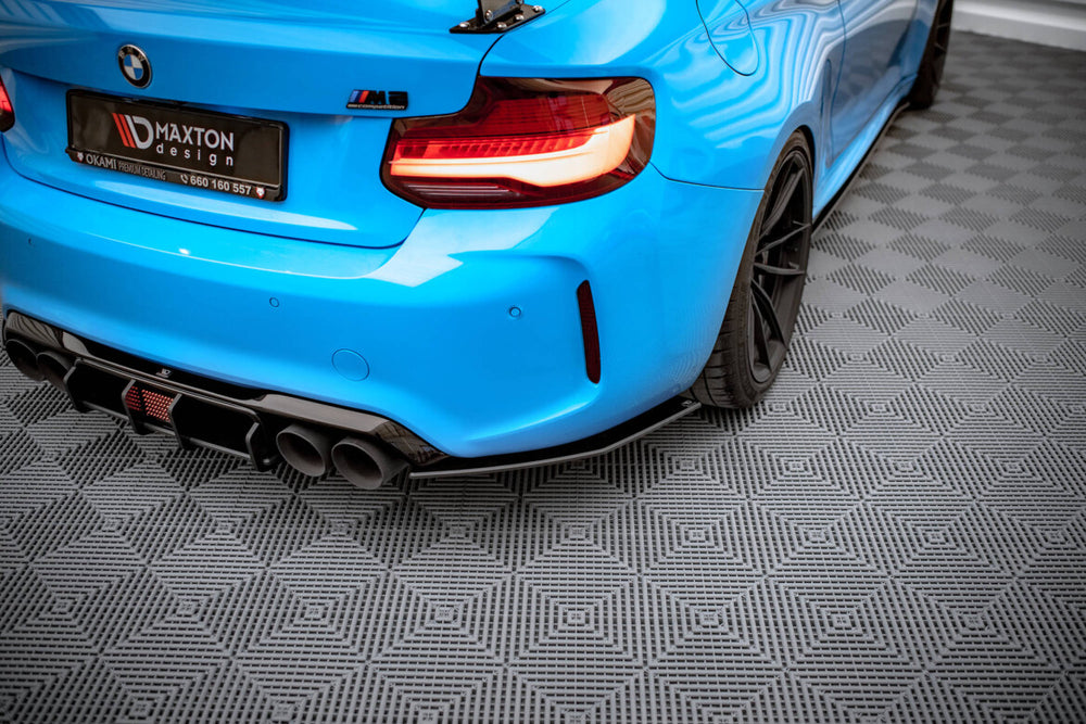 Maxton Parts - Diffusor Flaps passend für BMW M2 F87 schwarz matt