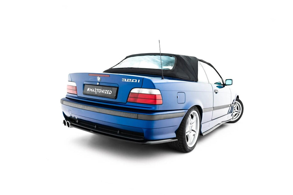Maxton Parts - Diffusor Flaps passend für BMW M3 / 3 M-Paket Coupe / Cabrio E36 schwarz Hochglanz