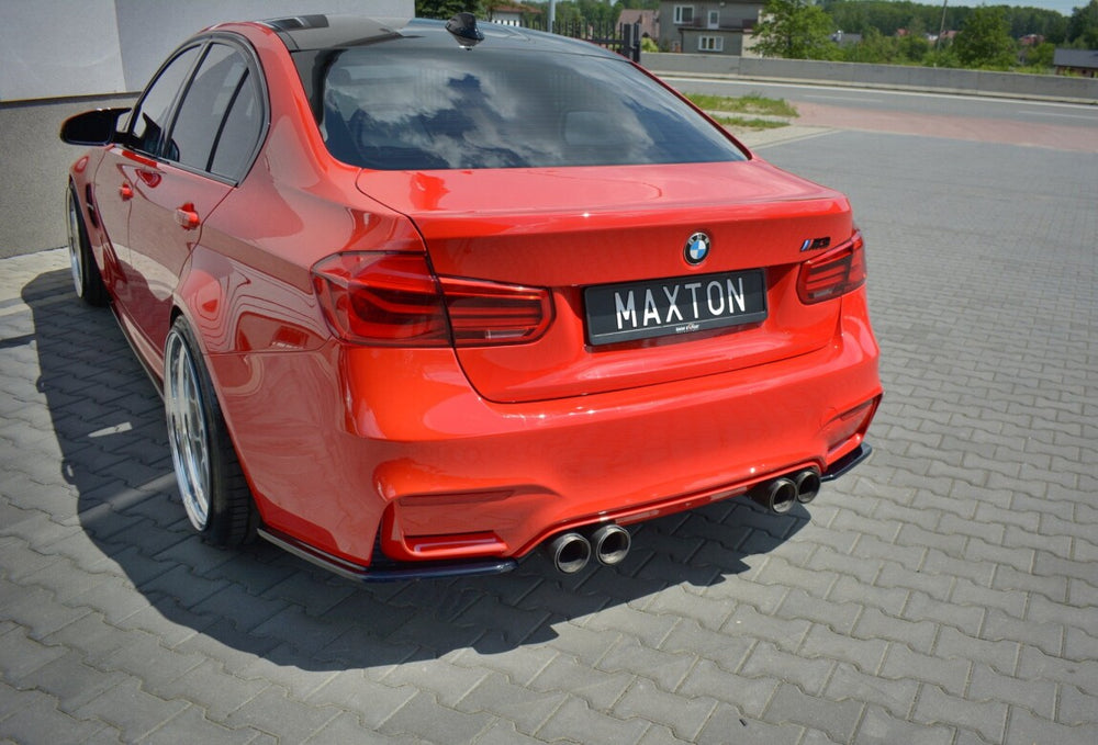 Maxton Parts - Diffusor Flaps passend für BMW M3 F80 schwarz Hochglanz