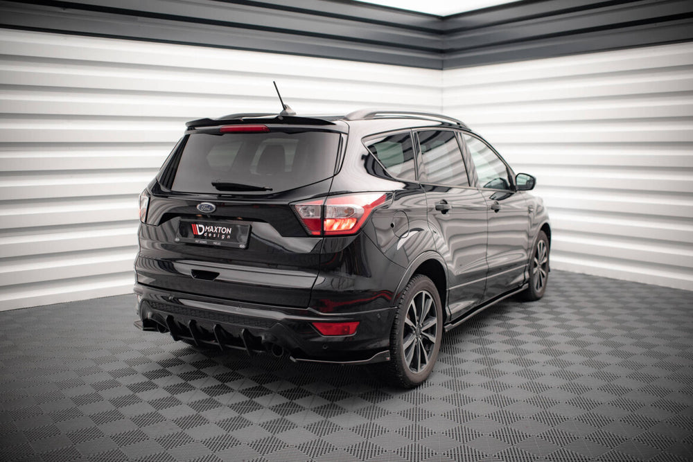 Maxton Parts - Diffusor Flaps passend für Ford Escape ST-Line Mk3 schwarz Hochglanz