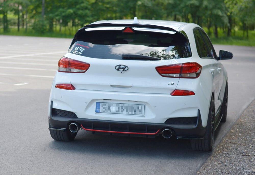 Maxton Parts - Diffusor Flaps passend für Hyundai I30 Mk3 N schwarz Hochglanz
