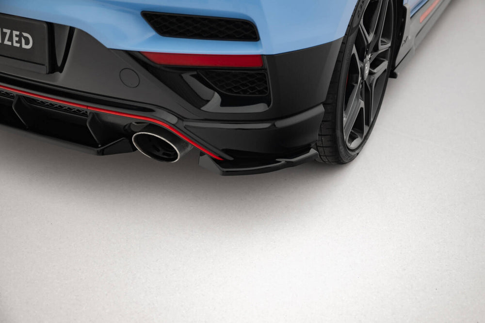 Maxton Parts - Diffusor Flaps passend für Hyundai Veloster N Mk2 schwarz Hochglanz (HY-VE-2-N-RSD1-G)