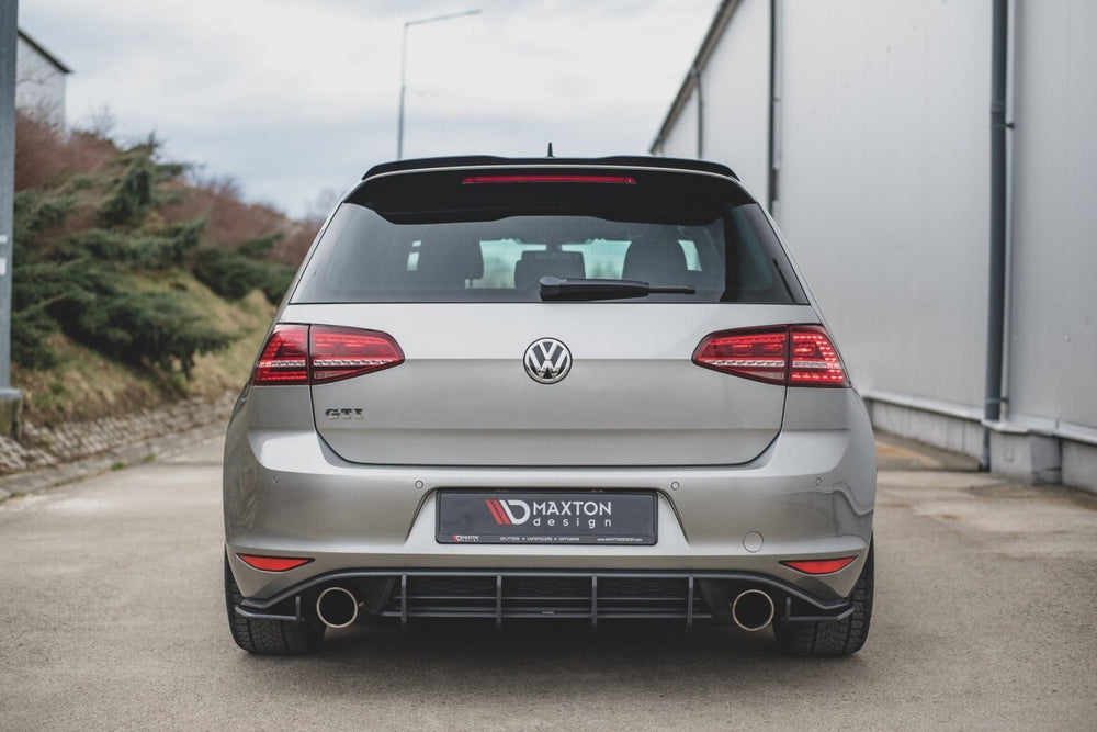 Maxton Parts - Diffusor Flaps passend für L + R V.1 VW Golf 7 GTI schwarz matt