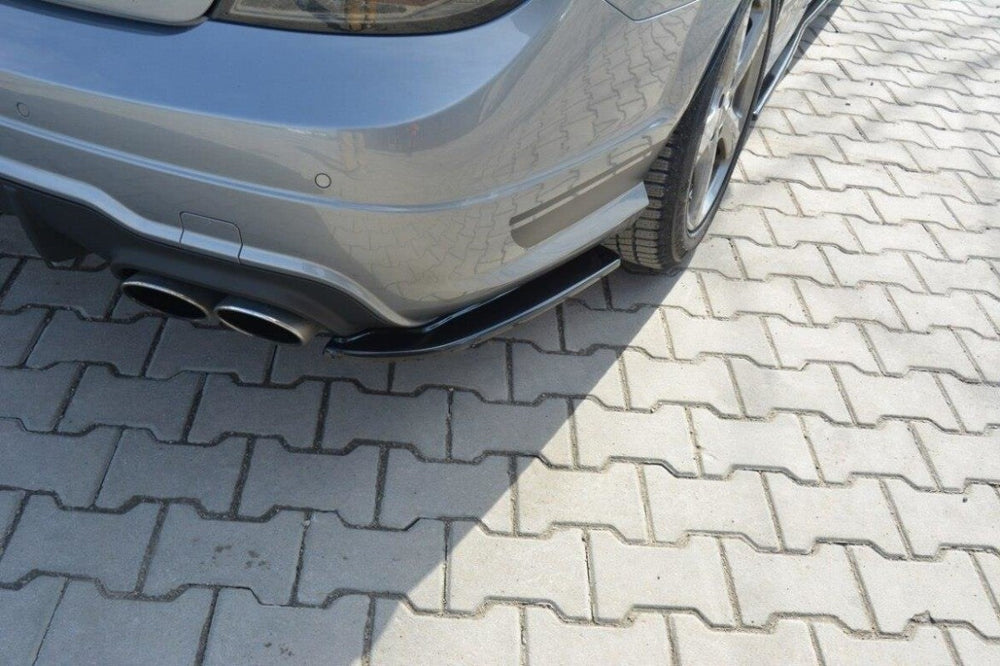 Maxton Parts - Diffusor Flaps passend für Mercedes C Limousine / Kombi AMG-Line W204 / S204 schwarz Hochglanz