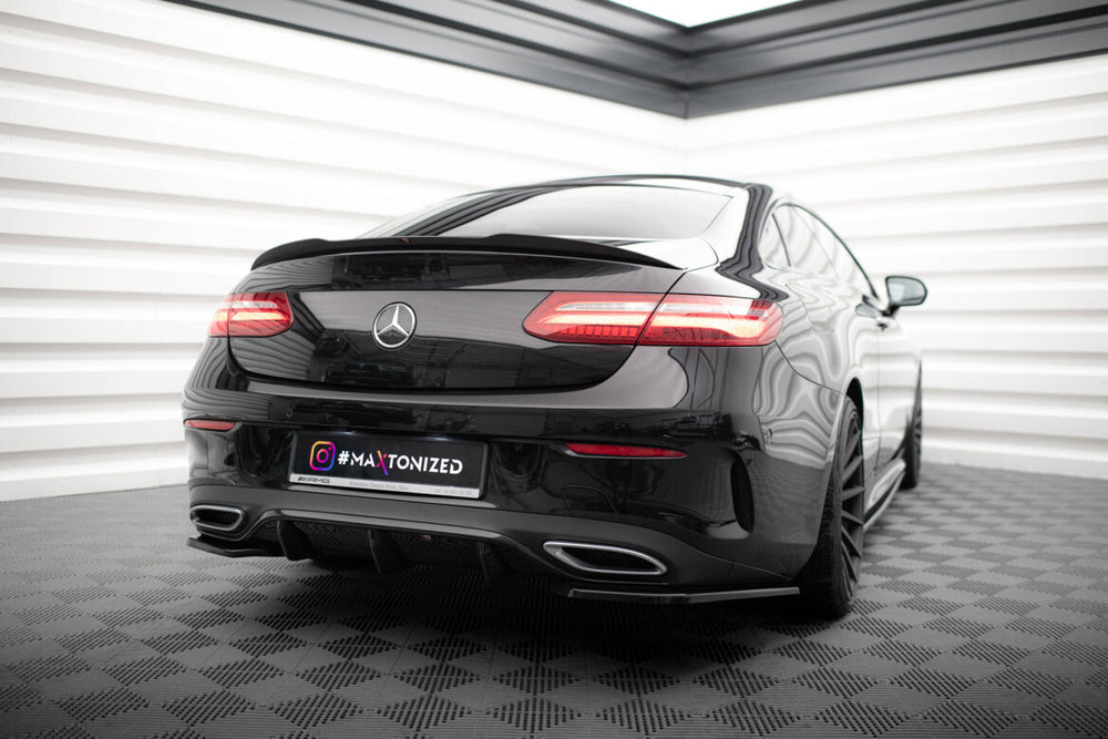 Maxton Parts - Diffusor Flaps passend für Mercedes E-Klasse W213 Coupe(C238) / Cabriolet (A238) AMG-Line schwarz Hochglanz