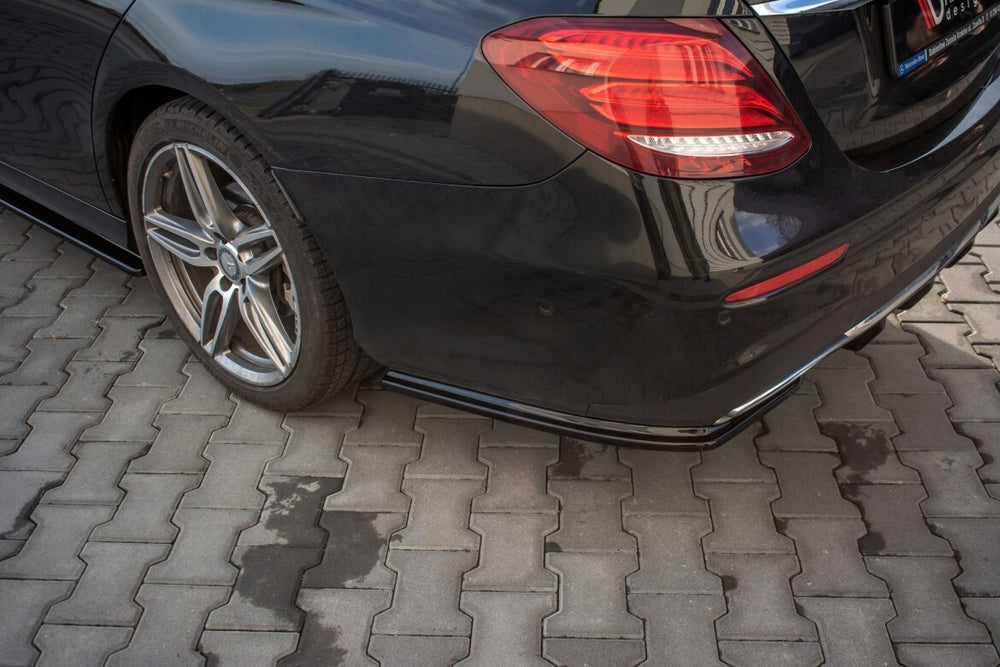 Maxton Parts - Diffusor Flaps passend für Mercedes E43 AMG / AMG-Line Limousine / Kombi W213 / S213 schwarz Hochglanz