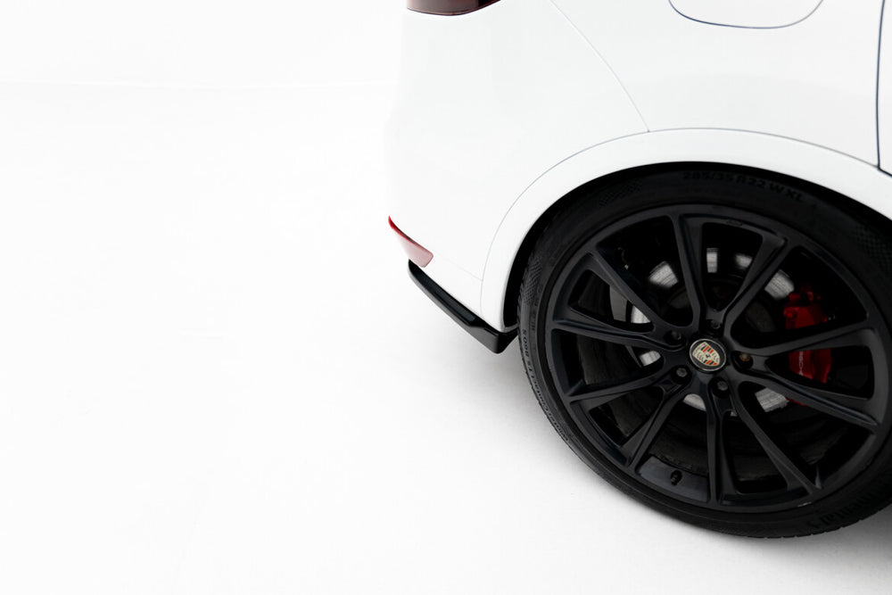 Maxton Parts - Diffusor Flaps passend für Porsche Cayenne Turbo / Standard Mk2 schwarz Hochglanz